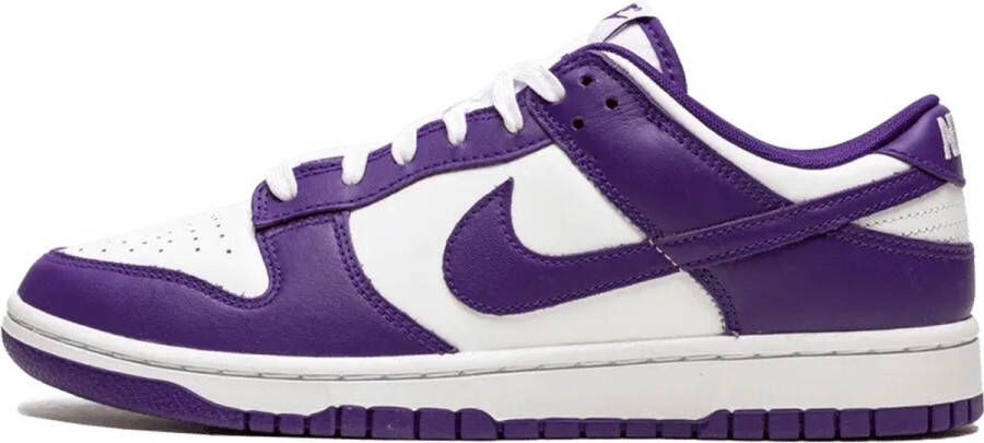 Nike Dunk Low Retro Court Purple Sneakers nen Wit Paars