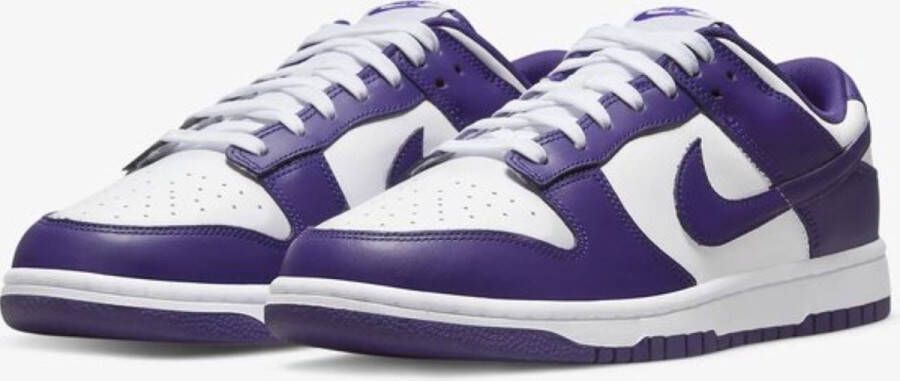 Nike Dunk Low Retro Court Purple Sneakers nen Wit Paars