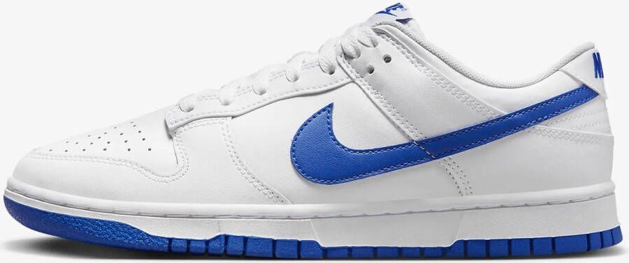 Nike Dunk Low Retro Basketball Schoenen white hyper royal 44 beschikbare maaten:42 44.5 45 46