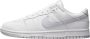 Nike Dunk Low Retro Heren Sneakers Schoenen Leer Wit DV0831 - Thumbnail 1