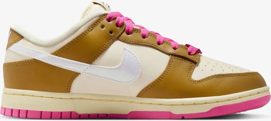 Nike Dunk Low SE Just Do It Bronzine Pink Sneakers Dames Brons Roze Wit