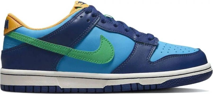 Nike Dunk Low (gs) Basketball Schoenen baltic blue electric algae deep royal maat: 38.5 beschikbare maaten:37.5 38.5