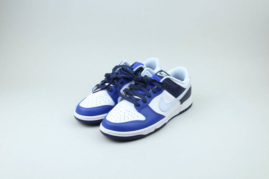Nike Schoenen Dunk Low White Game Royal Midnight Navy Football Grey- White Game Royal Midnight Navy Football Grey