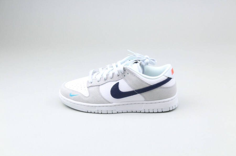 Nike Dunk Low Sneakers Wit Grijs Zwart