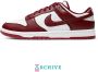 Nike Dunk Low Retro Sneakers Schoenen Leer Rood-Wit Doos zonder deksel - Thumbnail 5