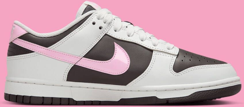 Nike Dunk Low Unisex Sneaker Wit Zwart Roze Doos zonder deksel
