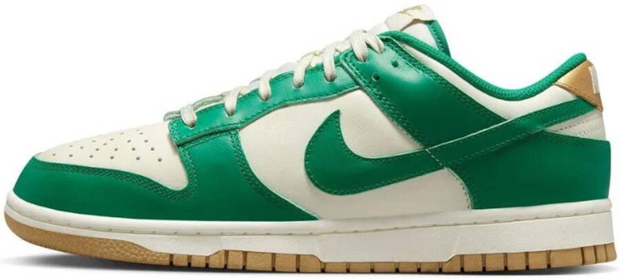 Nike Dunk Low (W) Sail-Green-Gold Sneakers dames