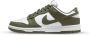 Nike WMNS Dunk Low Medium Olive White Medium Olive-White DD1503-120 Schoenen Sneakers Groen Green - Thumbnail 5