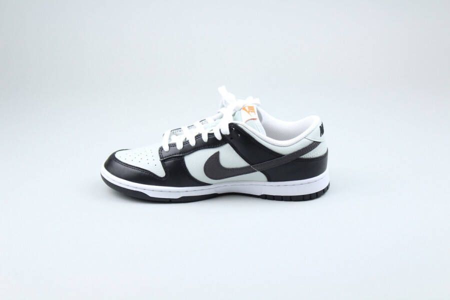 Nike Dunk Low 'Mini Swoosh' Sneakers nen Zwart Grijs Wit Oranje