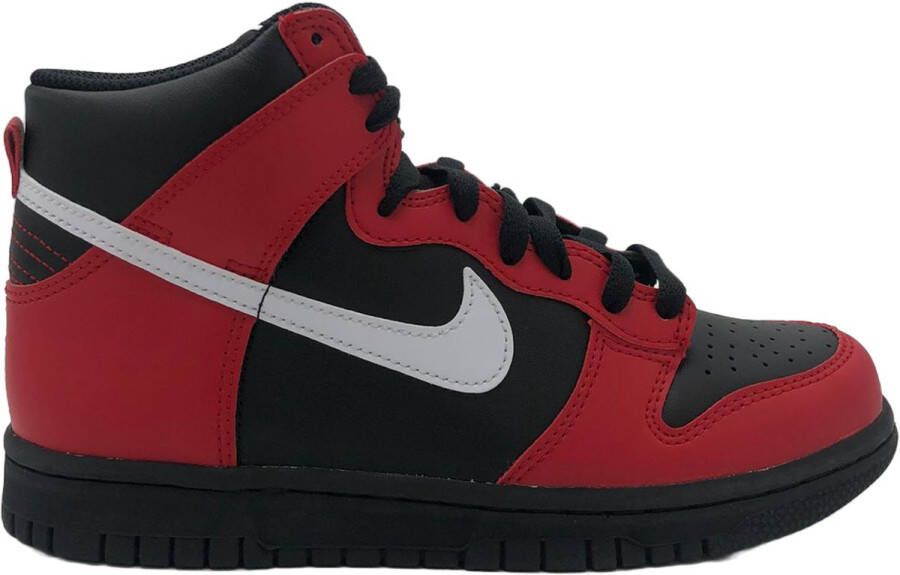 Nike Dunks High GS Black White University red