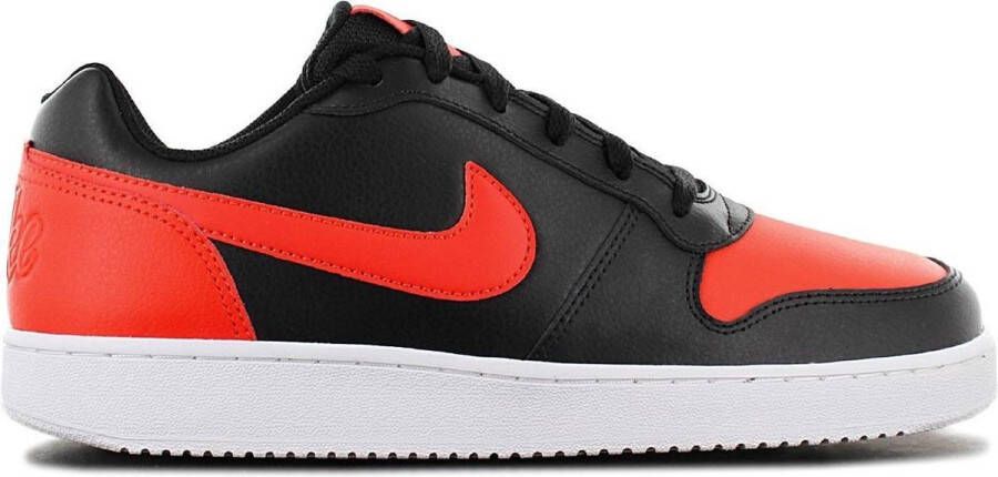 Nike Ebernon Low Mens in Black Habanero Red