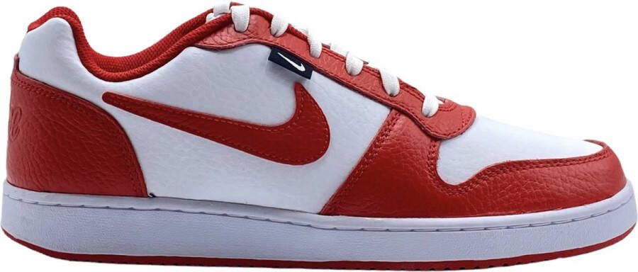 Nike Ebernon Low Prem Sneakers Unisex Wit Rood Zwart