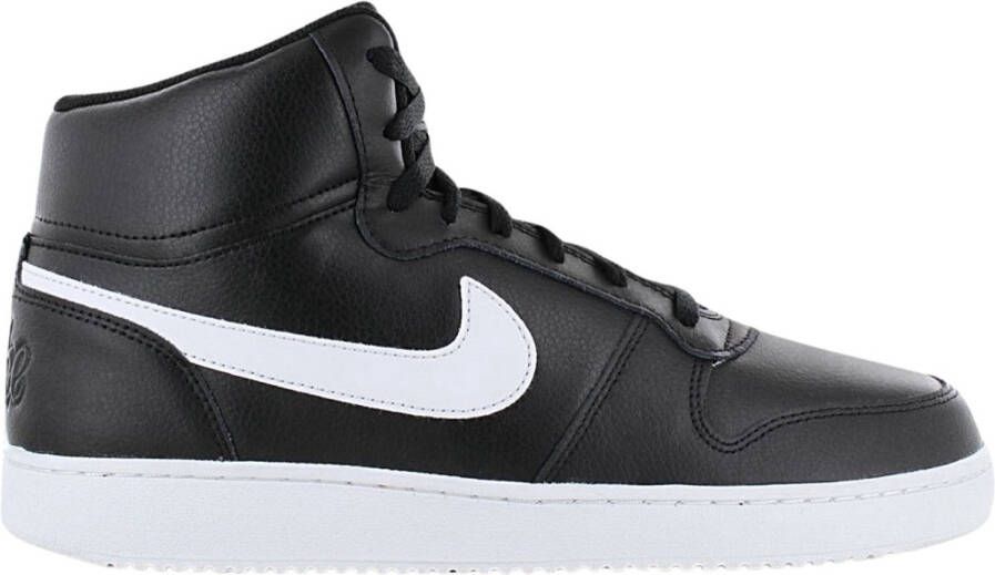 Nike Ebernon Mid Heren Sneakers Zwart Wit Doos zonder deksel