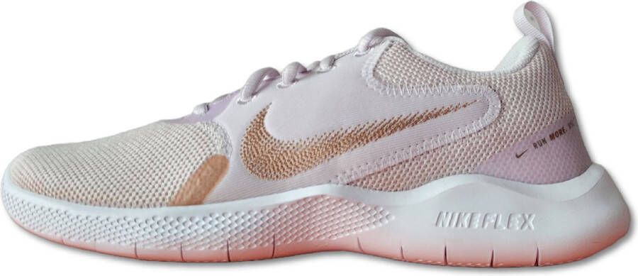 Nike Flex Experience Run 10 Dames Champagne Light Violet White Metallic Red Bronze Dames