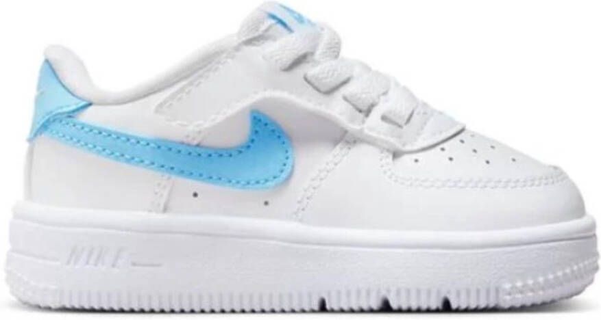 Nike Schoenen voor baby's peuters Force 1 Low EasyOn White White Aquarius Blue White White Aquarius Blue