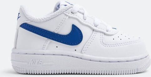 Nike Force 1 Low Kinder Sneaker Wit Blauw Doos zonder deksel