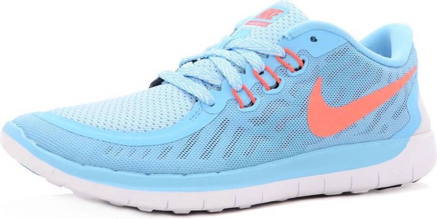 Nike Free 5.0 Blauwe Dames Sneakers Hardloopschoen Fitnessschoen