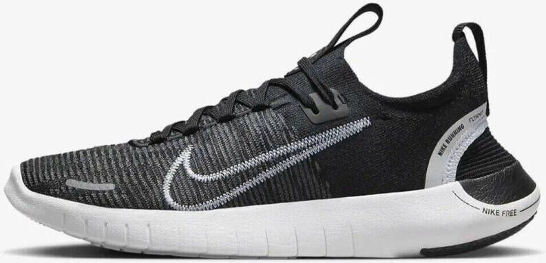 Nike Free Run Zwart Wit Flyknit Sportschoenen Dames Doos Zonder Deksel