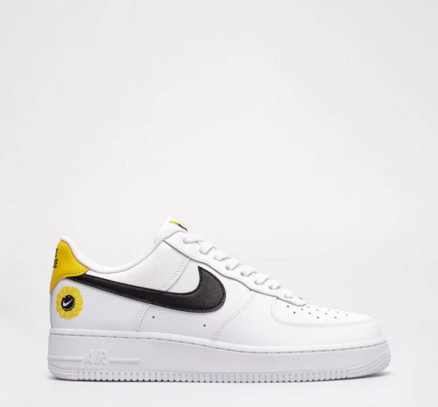 Nike Air Force 1 '07 Lv8 White Black Dark Sulfur Opti Yellow Schoenmaat 39 Sneakers DM0118 100