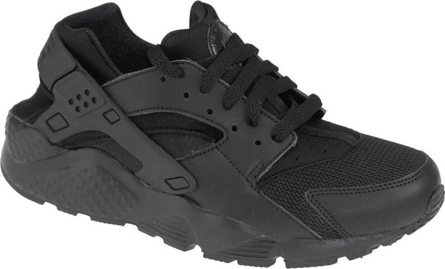 Nike Huarache Run Gs 654275-016 Vrouwen Zwart Sneakers