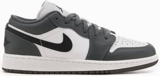 Jordan 1 Low GS Iron Grey Sneaker Grijs Wit Doos zonder deksel