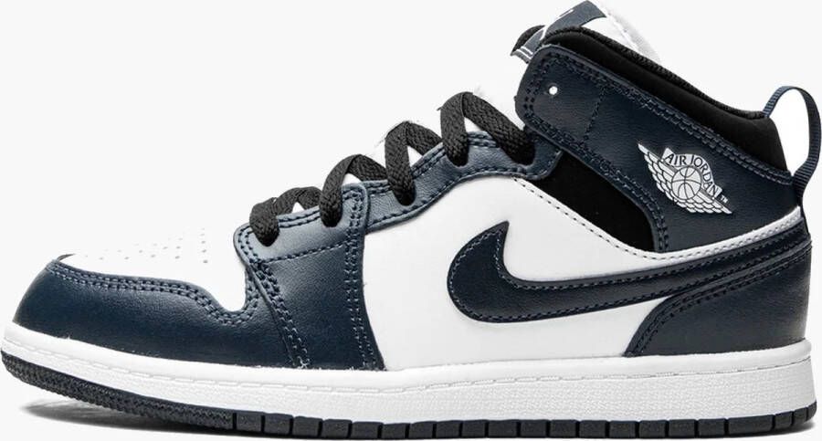 Nike Jordan 1 Mid 'Armor Navy' (PS)- Sneakers Blauw Doos zonder deksel