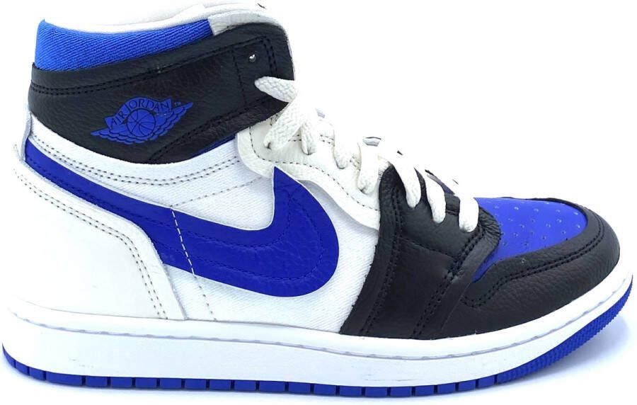 Nike Jordan 1 Mid High MM Sneakers Wit Blauw Zwart