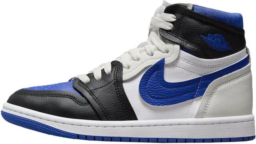 Nike Jordan 1 Mid High MM Sneakers Wit Blauw Zwart