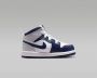 Nike Jordan 1 Mid Kinderschoen Sneaker Blauw Grijs Doos zonder deksel - Thumbnail 1