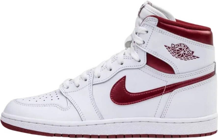 Jordan Metallic Burgundy High 85 Sneakers White Dames