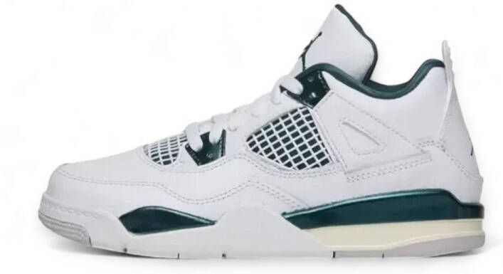 Nike Jordan 4 Retro Limited Edition Kids Wit Groen Doos Zonder Deksel