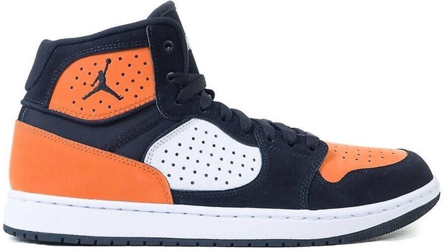 Nike Jordan Acces Heren Sneaker Zwart Oranje Wit Doos Zonderd Deksel