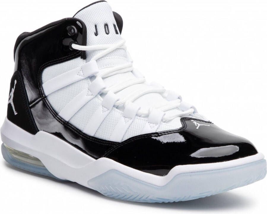 Jordan Air Max Aura Heren Basketbalschoenen Sneakers schoenen Zwart-Wit AQ9084