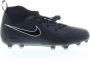 Nike jr phantom luna ii acad f mg Voetbal schoen fg Black Black White - Thumbnail 5