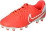 Nike Low top voetbalschoenen voor kleuters kids (meerdere ondergronden) Jr. Tiempo Legend 10 Club Hot Lava Hot Lava - Thumbnail 1