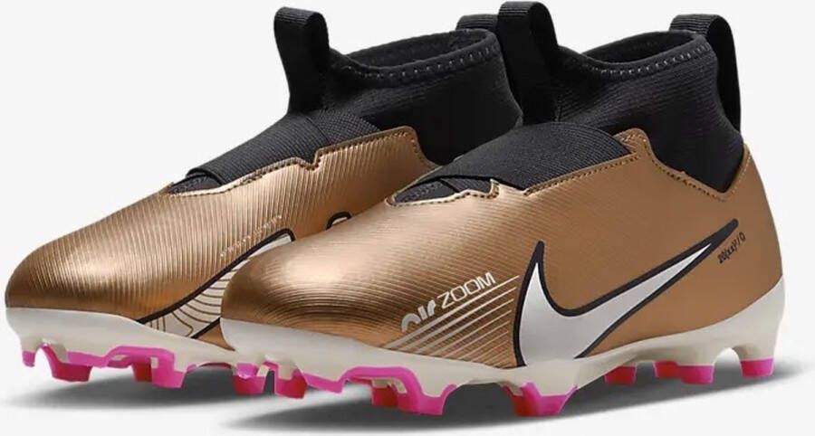 Nike zoom mercurial superfly 9 academy fg mg voetbalschoenen bruin kinderen