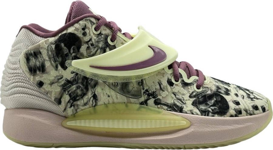 Nike Kd14 Lime Ice Light Mulberry Pearl White Basketball Performance Low CW3935 300