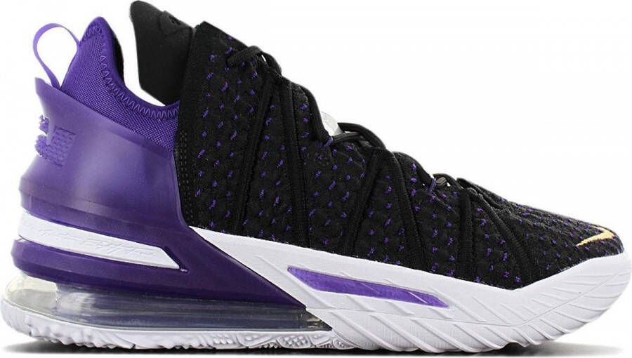 Nike LeBron 18 XVIII Lakers Heren Basketbalschoenen Sport Schoenen Sneakers Zwart CQ9283