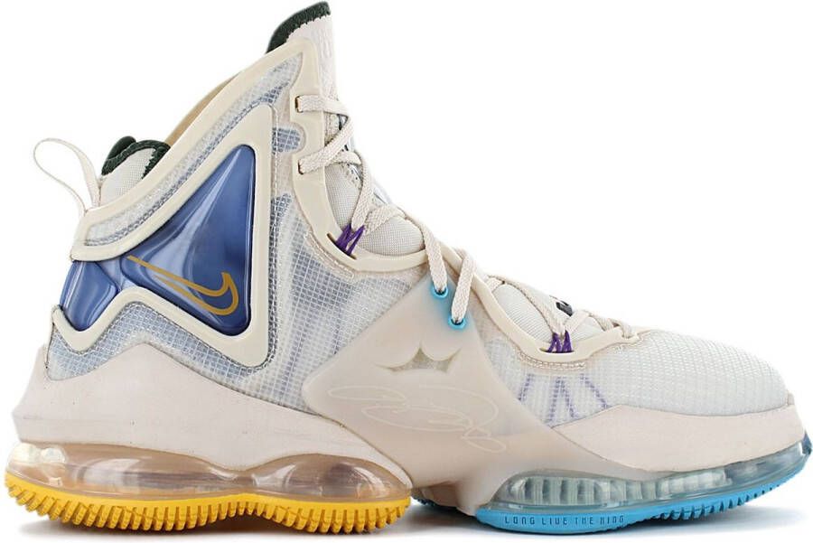 Nike Lebron 19 Pearl White University Gold Game Royal Schoenmaat 40 1 2 Basketball Performance Mid DC9339 200