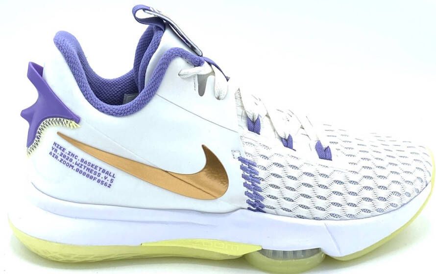 Nike Lebron Witness 5 Summit White Mtlc Bronze White Lt Zitron Schoenmaat 47 1 2 Basketball Performance Low CQ9380 102