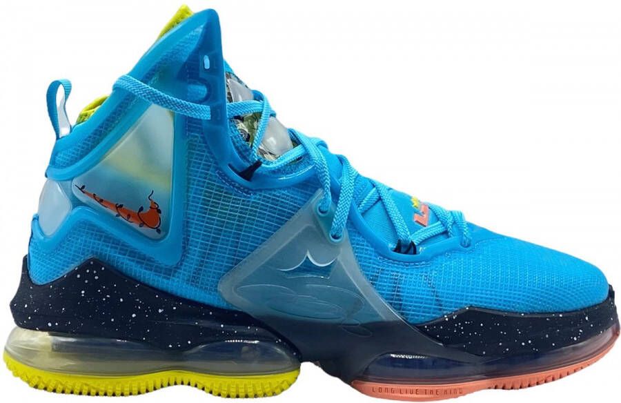 Nike Lebron 19 Polarized Blue Crimson Bliss Black White Schoenmaat 44 1 2 Basketball Performance Mid DC9338 400