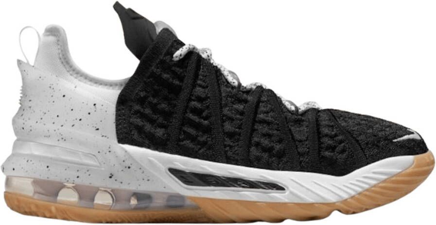 Nike Lebron 18 (Gs) Black White-Gum Med Brown Basketballshoes grade school CW2760-007