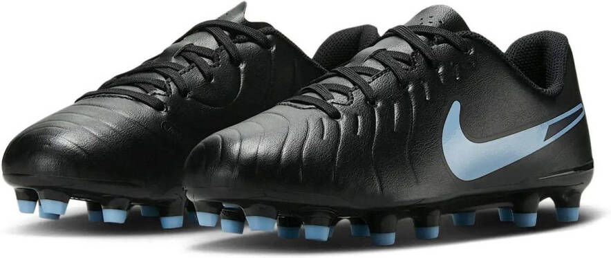 Nike Low top voetbalschoenen voor kleuters kids (meerdere ondergronden) Jr. Tiempo Legend 10 Club Black