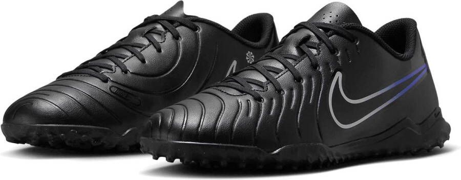 Nike tiempo club tf voetbalschoenen zwart blauw heren