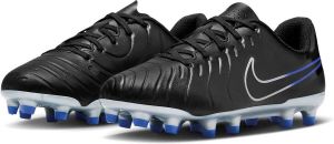 Nike tiempo legend club fg voetbalschoenen zwart blauw kinderen