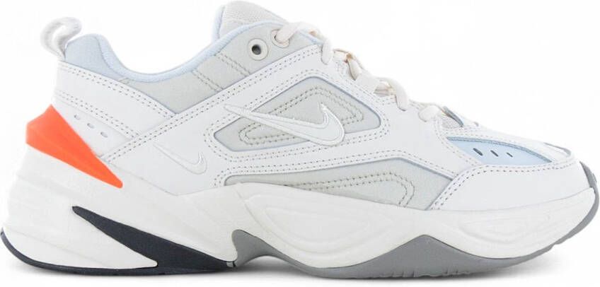 Nike M2K Tekno Sneakers Unisex Wit Grijs Oranje