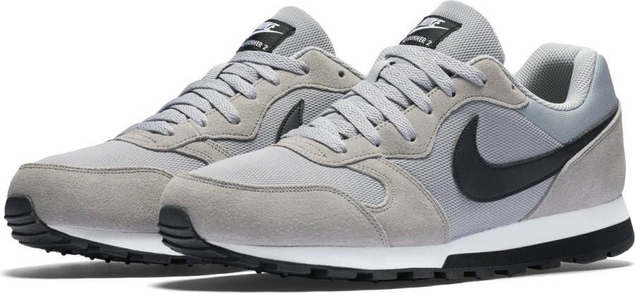 Cerebrum Uit een keer Nike Md Runner 2 Heren Sneakers Wolf Grey Black-White - Schoenen.nl