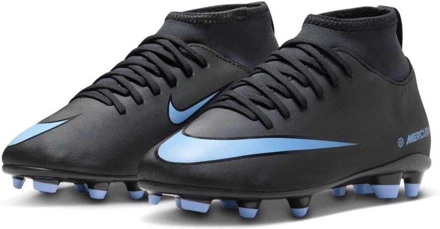 Nike High top voetbalschoenen voor kleuters kids (meerdere ondergronden) Jr. Mercurial Superfly 10 Club Black Kind Black