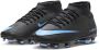 Nike High top voetbalschoenen voor kleuters kids (meerdere ondergronden) Jr. Mercurial Superfly 10 Club Zwart Kind Zwart - Thumbnail 2