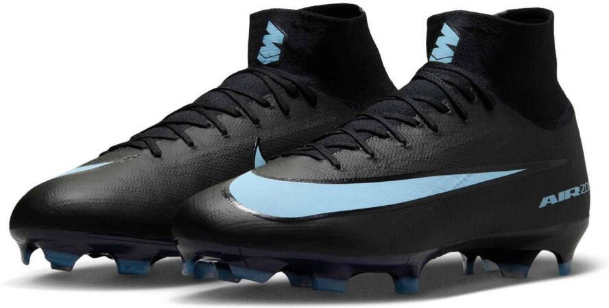 Nike High-top voetbalschoenen (stevige ondergrond) Mercurial Superfly 10 Pro Zwart- Heren Zwart